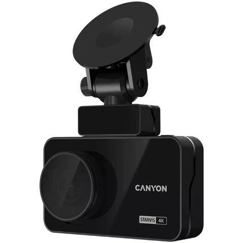 Canyon CND‑DVR40GPS 8 MP 4K Dash Cam – 3" IPS Touchscreen, GPS, Wi‑Fi with magnetic mount