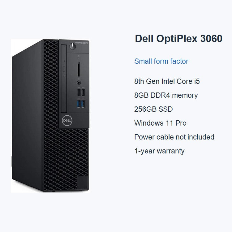 Dell OptiPlex 3060 small form factor desktop specifications
