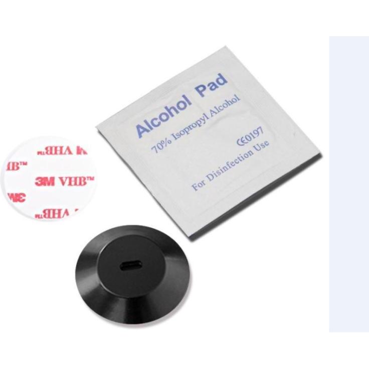 Adhesive Laptop Security Lock Slot Base | Stick-On Lock Mount for Laptop / Tablet / Phone | 25mm