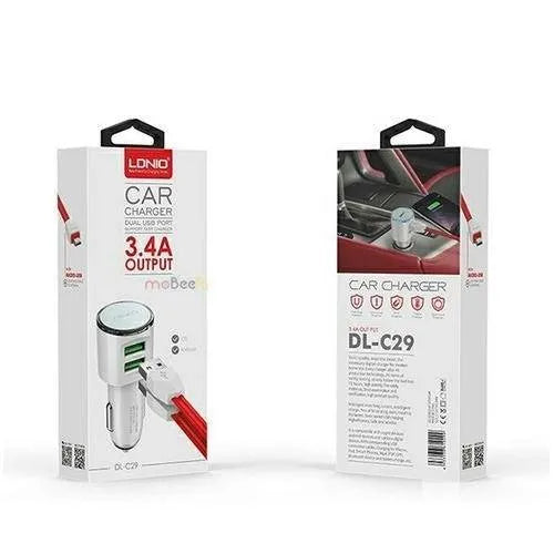 USB CAR CHARGER - 2P 5V 3.4A