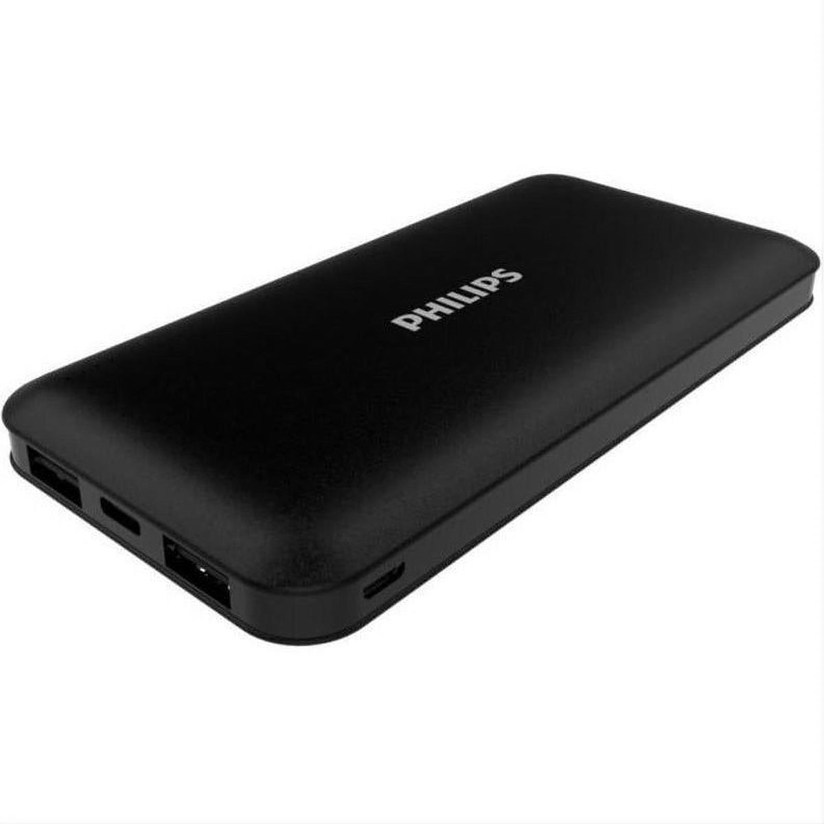 Philips 10000mAh Power Bank with Fast Charging, Compact Design, and Dual USB Ports for convenient on-the-go charging.
