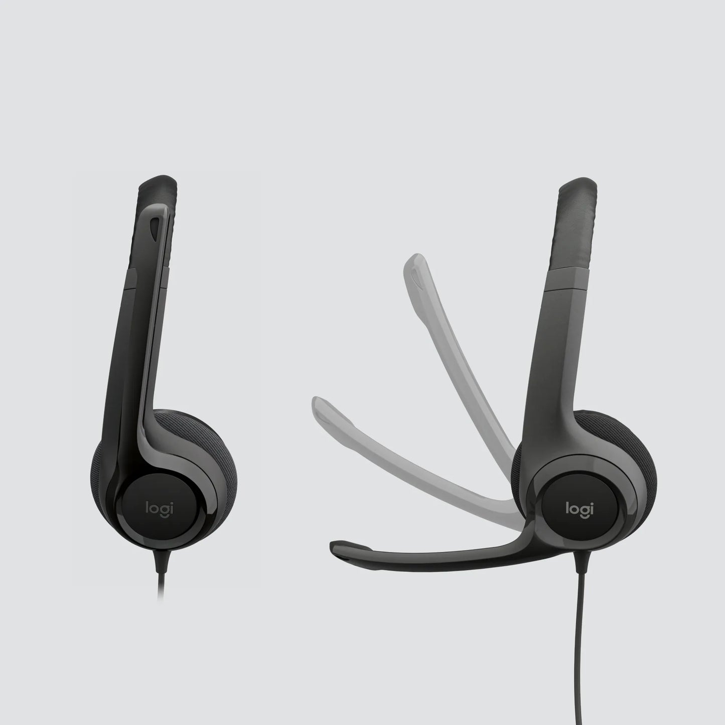 981-000406 - Logitech Headset H390 Black USB-A Stereo Internet headset adjustable headband Noise cancelling rotating microphone