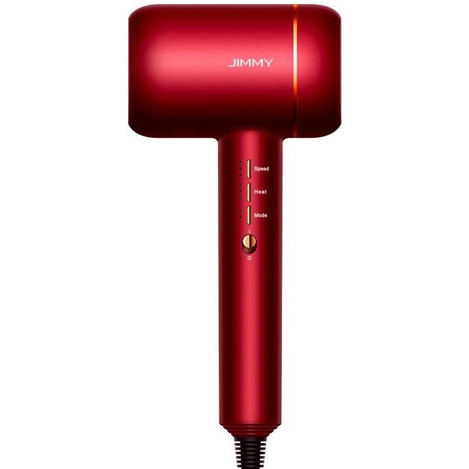 Jimmy Jf6 Pro Hair Dryer - Red features a sleek design with advanced technology for efficient styling and fast drying.