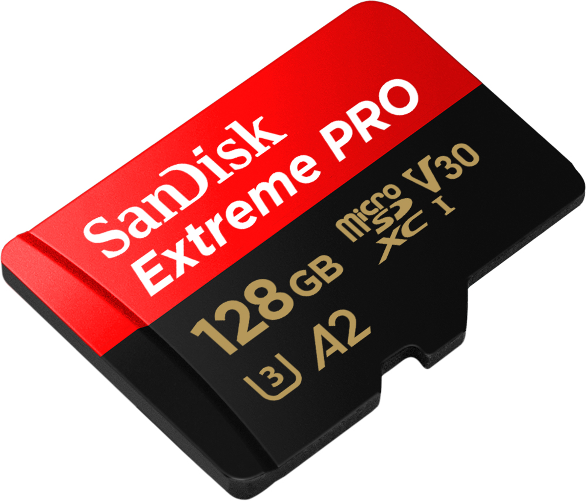 SanDisk Extreme PRO 128GB microSDXC UHS-I Memory Card – U3, V30, 4K UHD, A2, 200MB/s Read Speed | StoreName