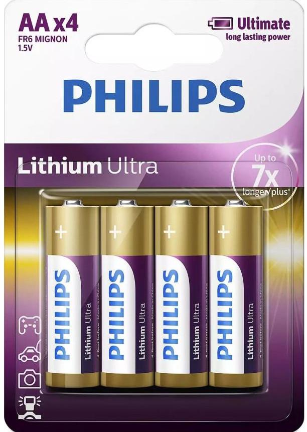 PHILIPS LITHIUM ULTRA AA 4-BLISTER