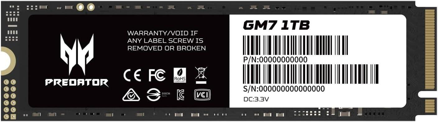 PREDATOR 1TB M.2 GEN4.0 SSD
