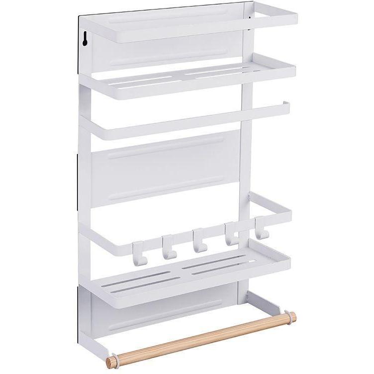 KC: 3 TIER MAG. FRIDGE RK - WHITE