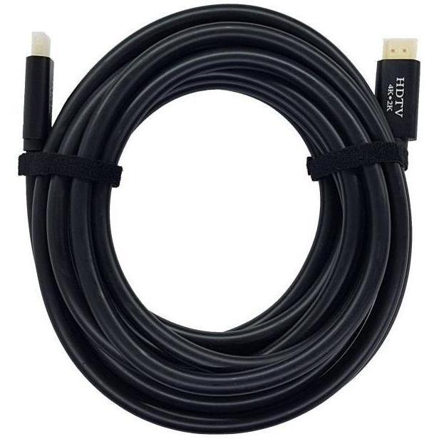 MicroWorld HDMI 10M V2 Cable - Ultra HD 4K@60Hz, HDR, Ethernet, Gold-Plated for premium high-definition connectivity.