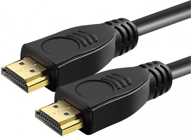 MicroWorld HDMI 3M V2 Cable – 4K Ultra HD, HDR, Gold-Plated Male to Male for superior home entertainment.