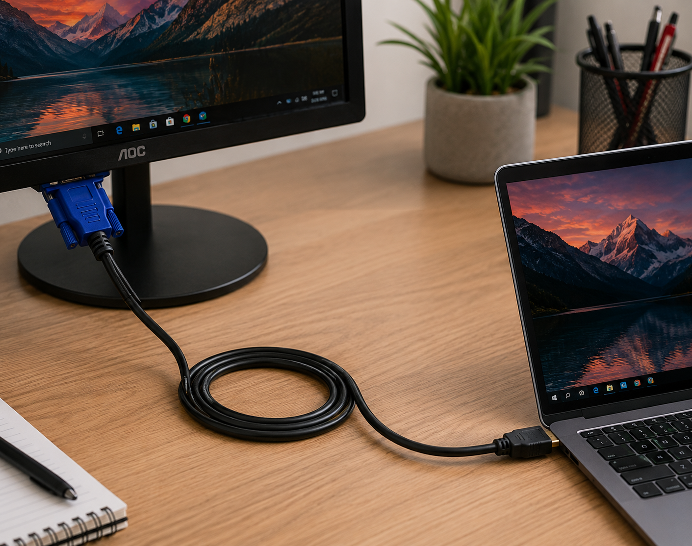 HDMI MALE TO VGA MALE CABLE