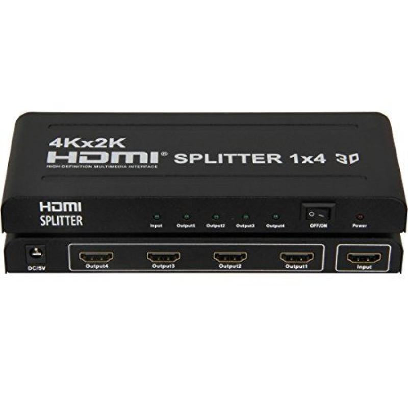 4 WAY HDMI SPLITTER 1080P + 3D