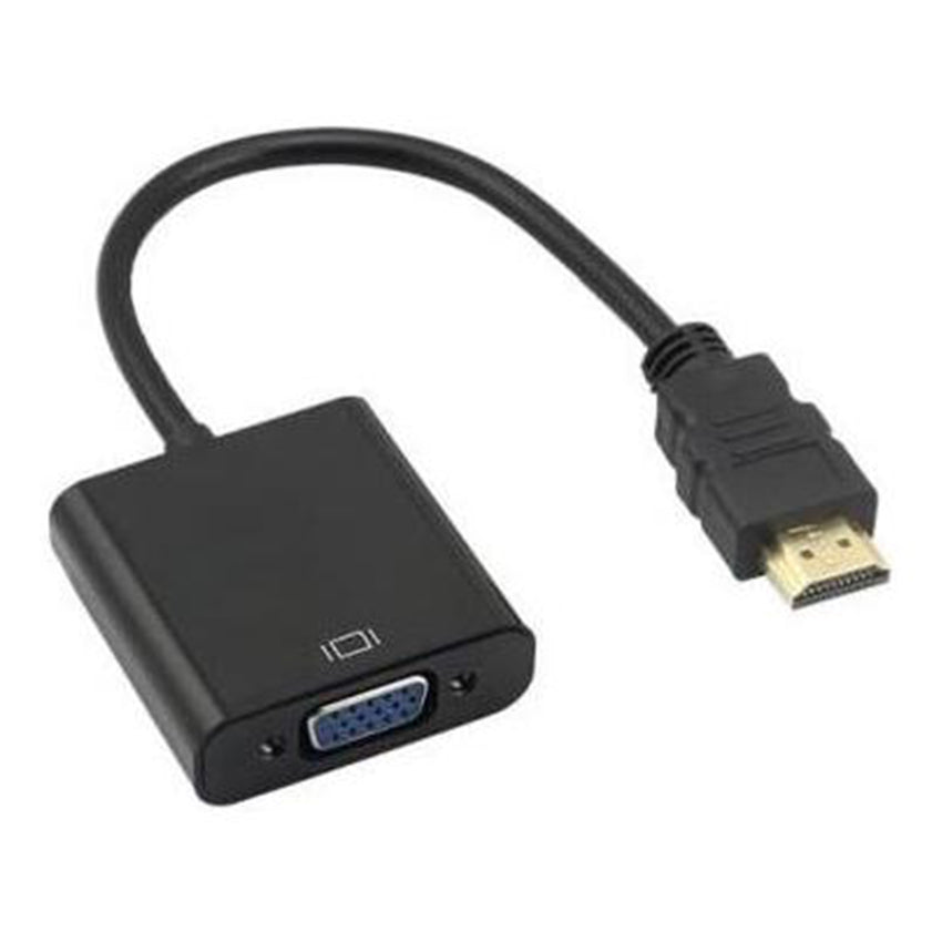 MicroWorld HDMI to VGA Adaptor – Connect modern devices to legacy displays effortlessly in HD quality!