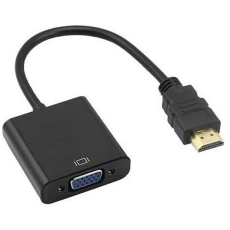 MicroWorld HDMI to VGA Adaptor – Connect modern devices to legacy displays effortlessly in HD quality!