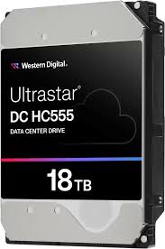 Western Digital Ultrastar DC HC555 18TB Internal HDD – 3.5" SATA III, 7200 RPM, 512MB Cache, Enterprise-Grade