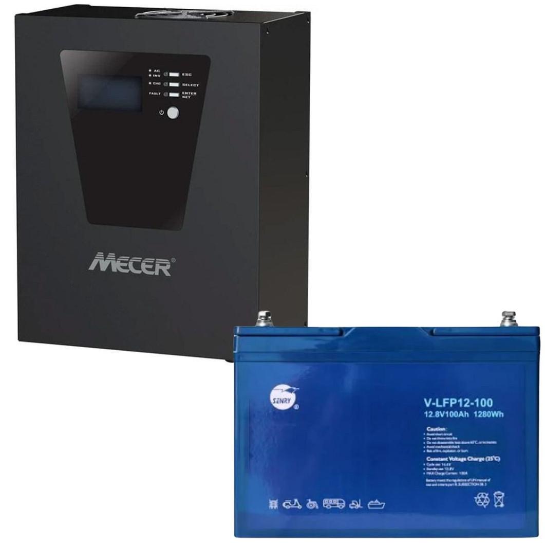 B: IVR-1200MPPT + 1X LPF12-100 LITH BAT