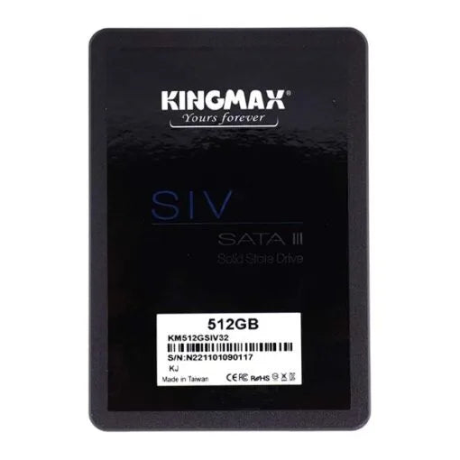 KINGMAX 512GB SSD SATA III – 2.5" Solid State Drive with 540MB/s Read, offering fast and reliable storage for laptops.