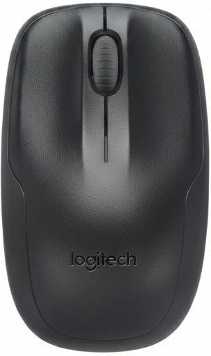 Black Logitech MK220 compact wireless keyboard and ambidextrous mouse with long battery life