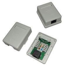 RJ45 WALL BOX SINGLE-NEW