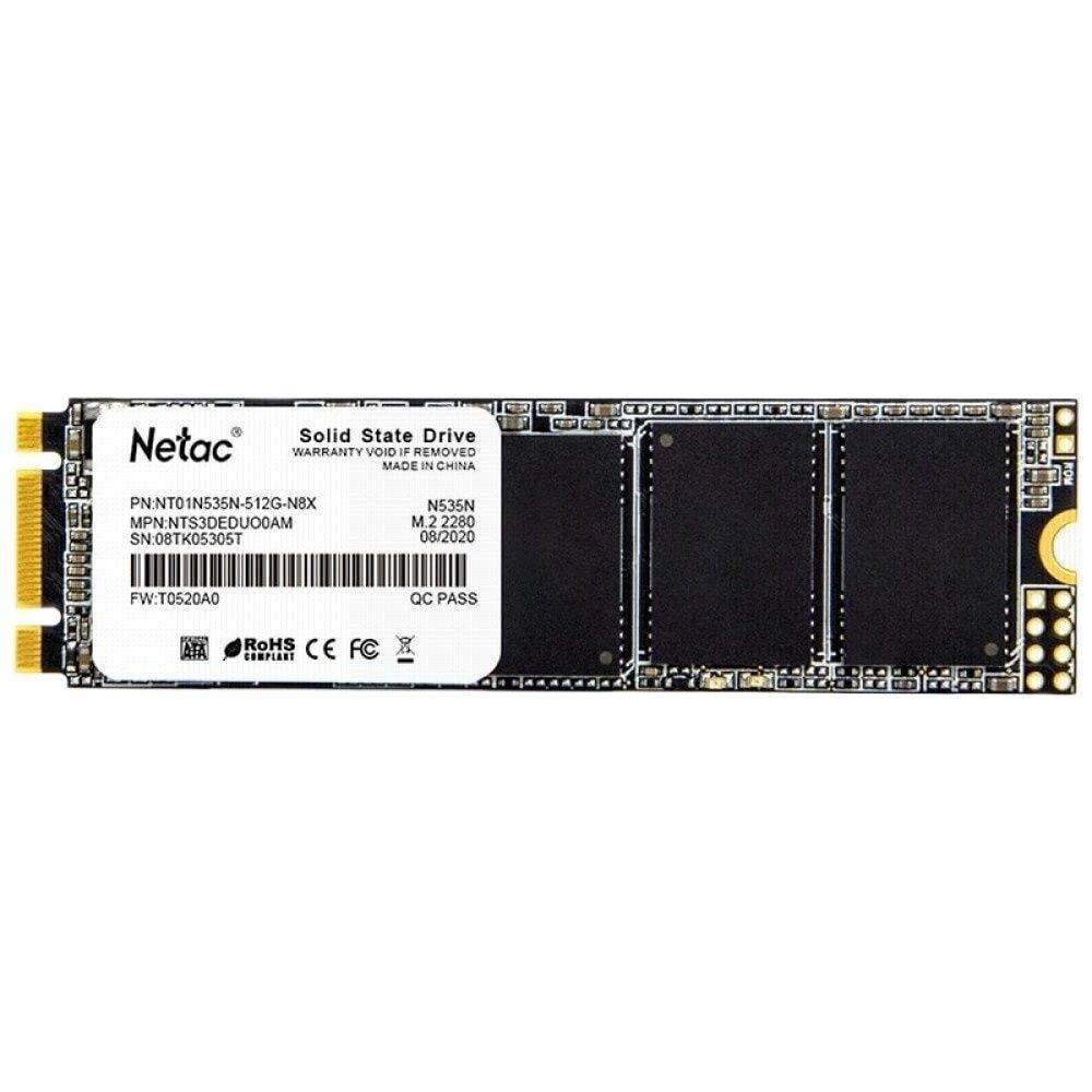 M.2 SATA 3 512GB SSD - 40MB/s Read, 90MB/s Write, Reliable Performance - Netac for enhanced storage and speed.