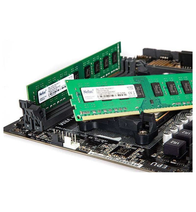 Netac 4GB DDR3 1600MHz Desktop RAM – PC Memory Module | Reliable Performance installed on motherboard for fast speed