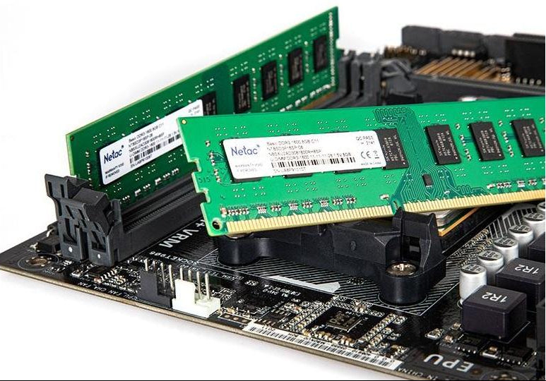 Netac 4GB DDR3 1600MHz Desktop RAM – PC Memory Module | Reliable Performance installed on motherboard for fast speed
