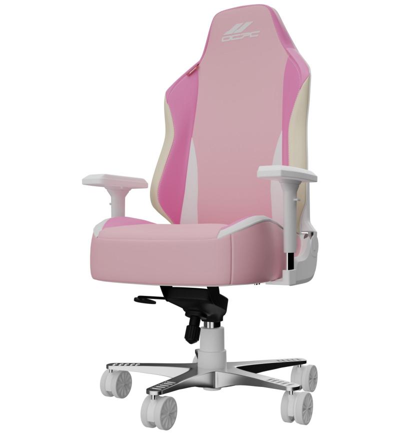 OCPC AMR‑12 Amore Kids Gaming Chair Pink offers ergonomic support and 4D armrests for ages 5–12, perfect for gaming.