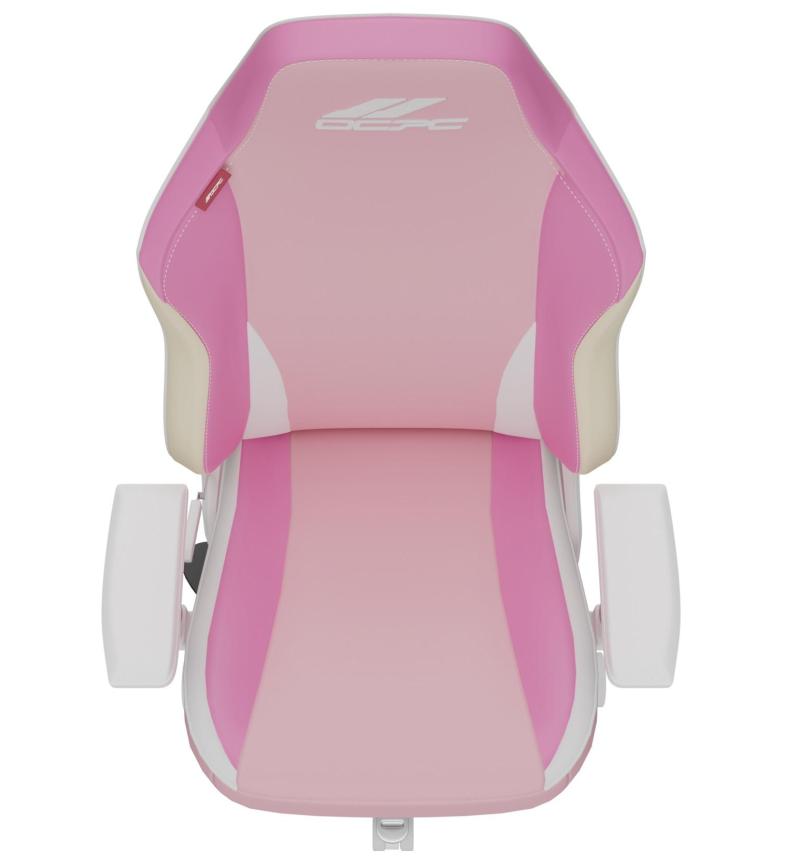 OCPC AMR‑12 Amore Kids Gaming Chair Pink features a PU leather ergonomic seat with 4D armrests, perfect for ages 5–12.