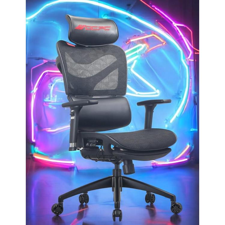 Discover the OCPC ARM-800 AIRMESH 800 3D Gaming Chair – Breathable Ergonomic Racing Seat with Lumbar Support for gamers.