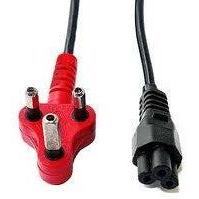 Microworld Ded Clover 1.8M Power Cable for Computers - High-Quality Computer Power Supply with durable red and black connectors