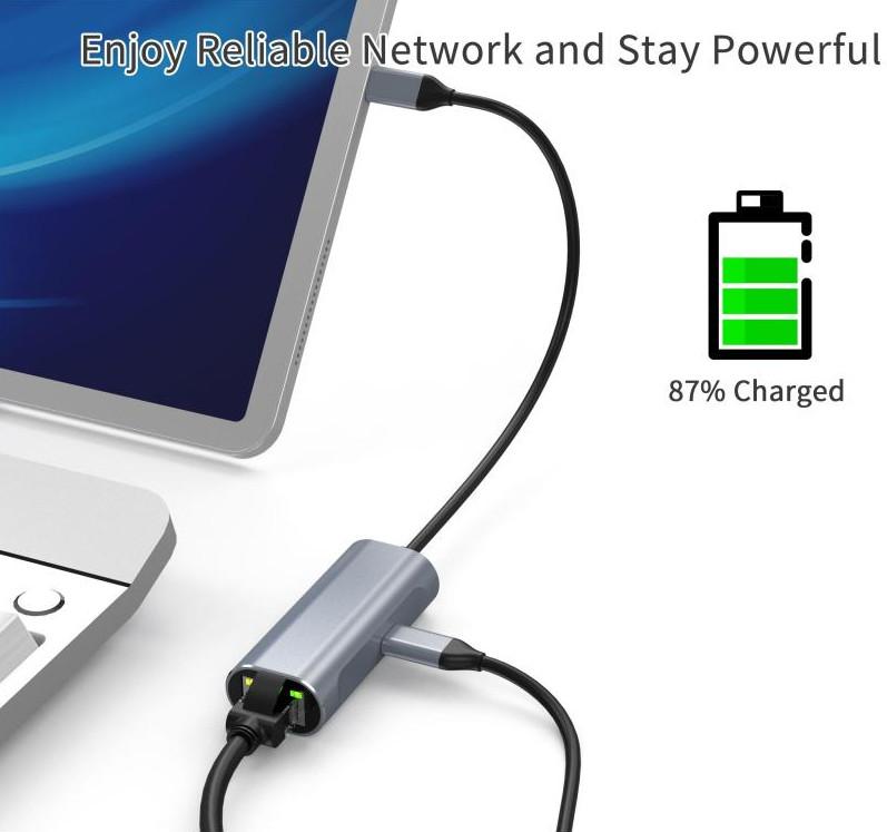 USB-C HUB 1000M LAN+PD