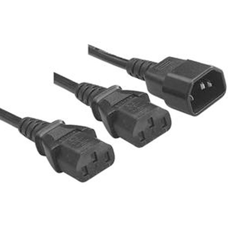 POWER CABLE-MALE TO 2 X FEMALE 1.8M
