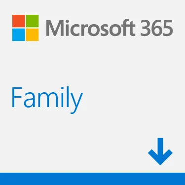 Microsoft 365 Family ESD 1 Year Subscription offers digital access for households via email delivery.