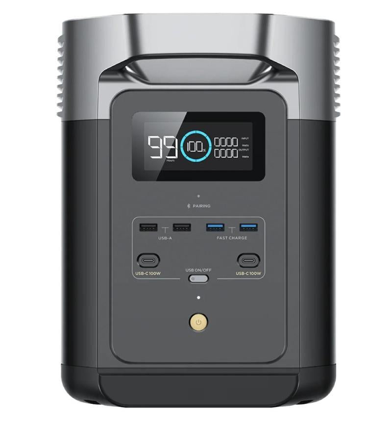 Discover reliable energy with the PRE-Loved EcoFlow DELTA 2 Portable Power Station – 1024Wh, 1800W, Solar Ready, Fast Charging.