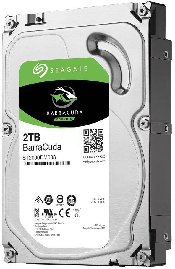 PRE-Loved - Seagate Barracuda 2TB 3.5" SATA Hard Drive - Secure & Energy-Efficient Storage Solution