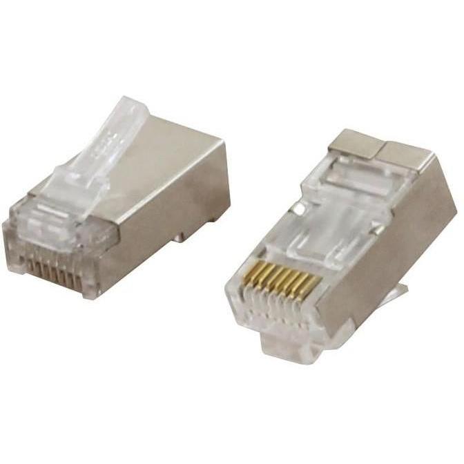CAT6 SHIELDED CONNECTORS 100 PCS