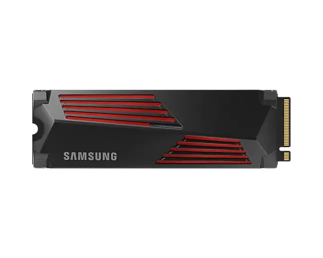 SAMSUNG MZ-V9P1T0CW 990 PRO 1 TB NVMe SSD W/Heatsink - Read Speed up to 7450 MB/s; Write Speed to up 6900 MB/s; Random Read up t