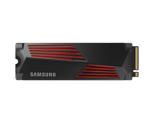 SAMSUNG MZ-V9P1T0CW 990 PRO 1 TB NVMe SSD W/Heatsink - Read Speed up to 7450 MB/s; Write Speed to up 6900 MB/s; Random Read up t