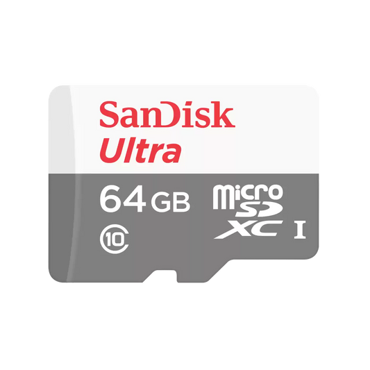 SanDisk Ultra 64GB microSDXC UHS-I Memory Card – Class 10, 80MB/s, Android Compatible | SDSQUNS-064G-GN3MN