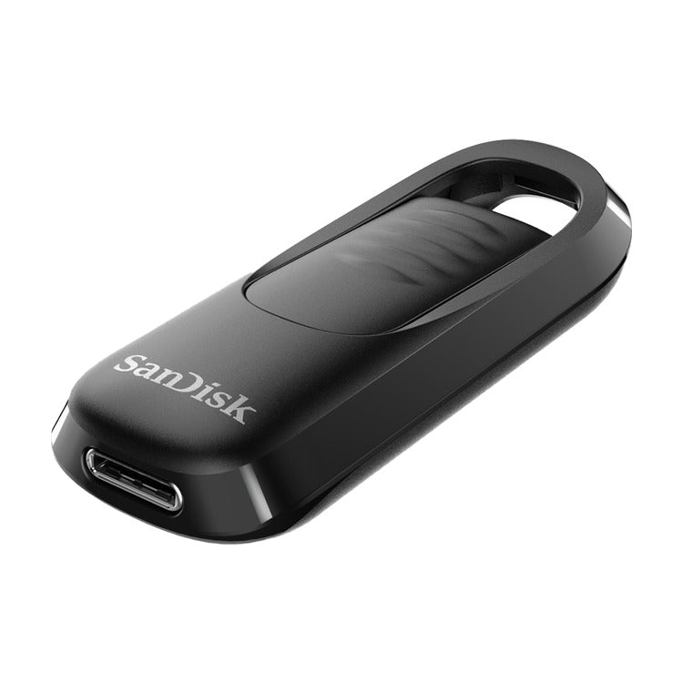 SanDisk Ultra Slider 128GB USB-C flash drive SDCZ480-128G-G46 closed connector view