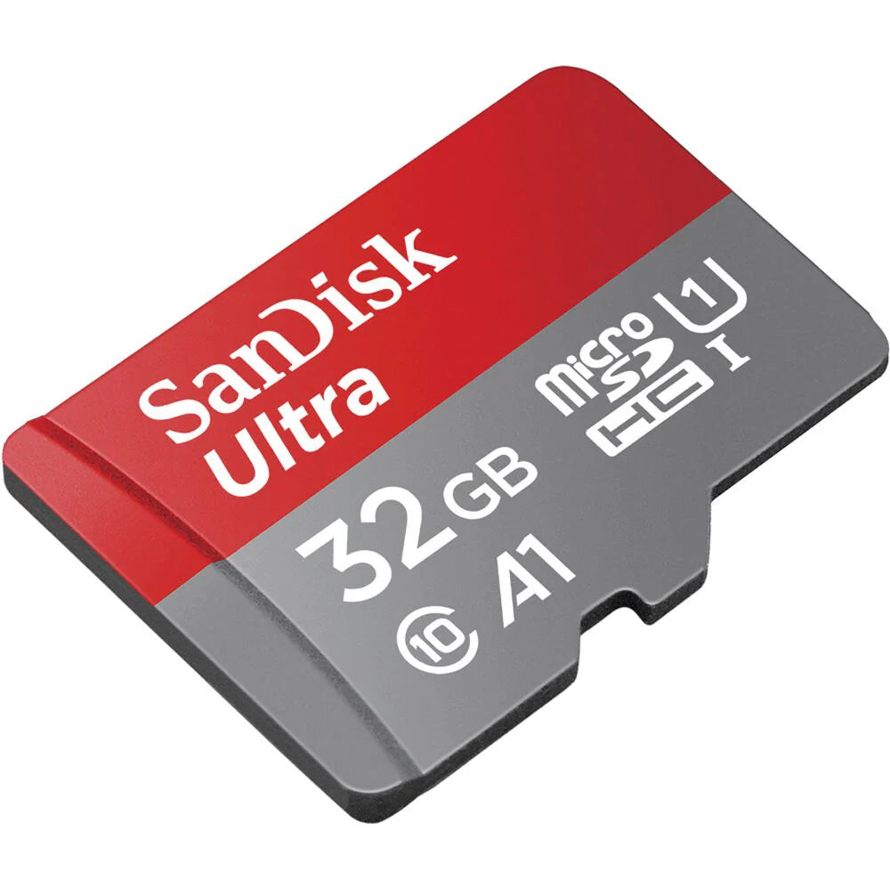 SanDisk Ultra 32GB microSDHC Memory Card UHS-I C10 U1 A1 – 100MB/s TF Card for Android, red-gray design