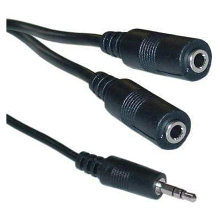 3.5mm stereo male-to-dual-female audio splitter