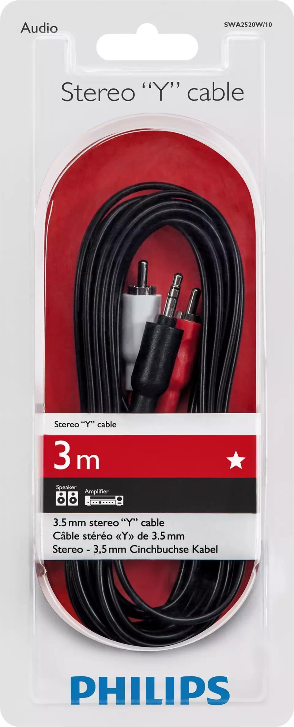 Aud 3.5Mm (M) To Rca (2M) 3.0M