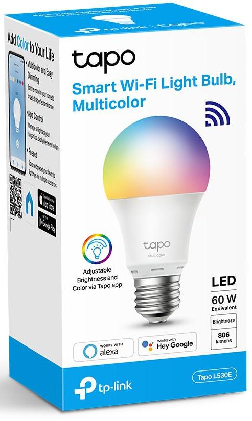 Customize your space with the TP-Link L530E Smart Wi-Fi Light Bulb Multicolor, offering 16 million hues for perfect ambiance.