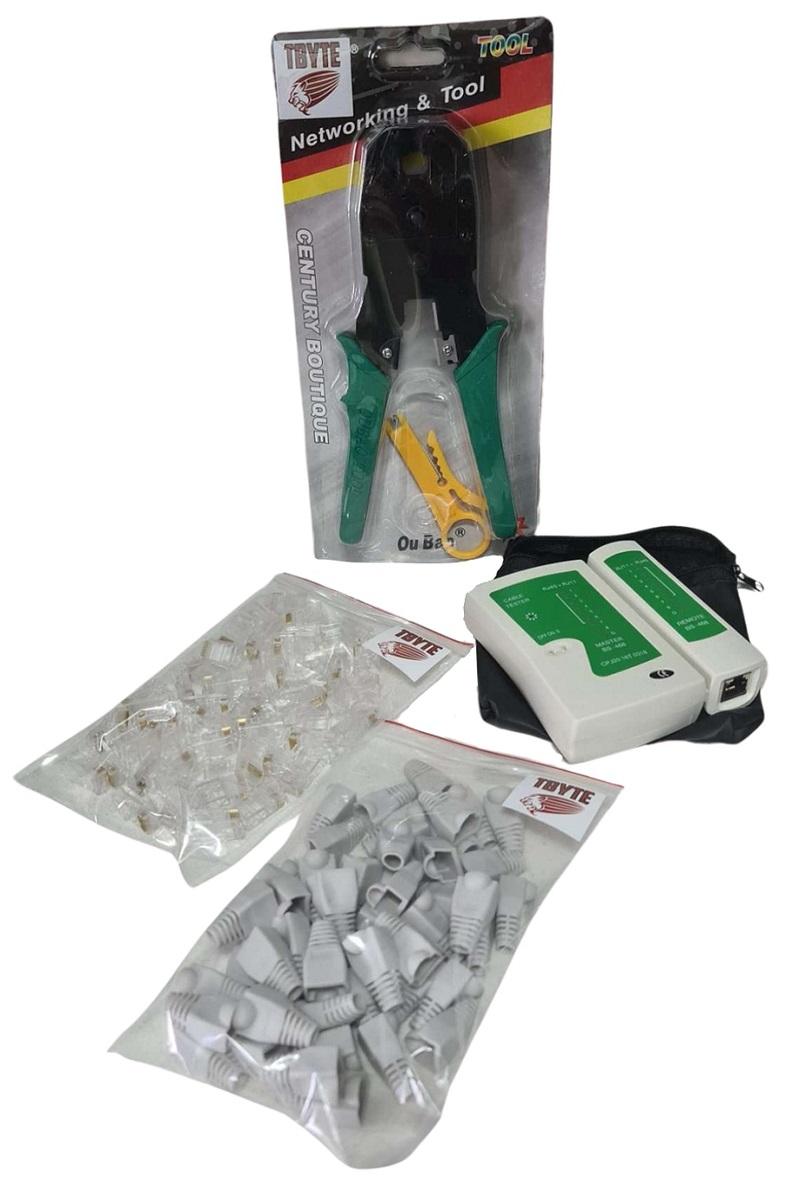 TBYTE 5-in-1 Network Cable Assembly and Tool Kit