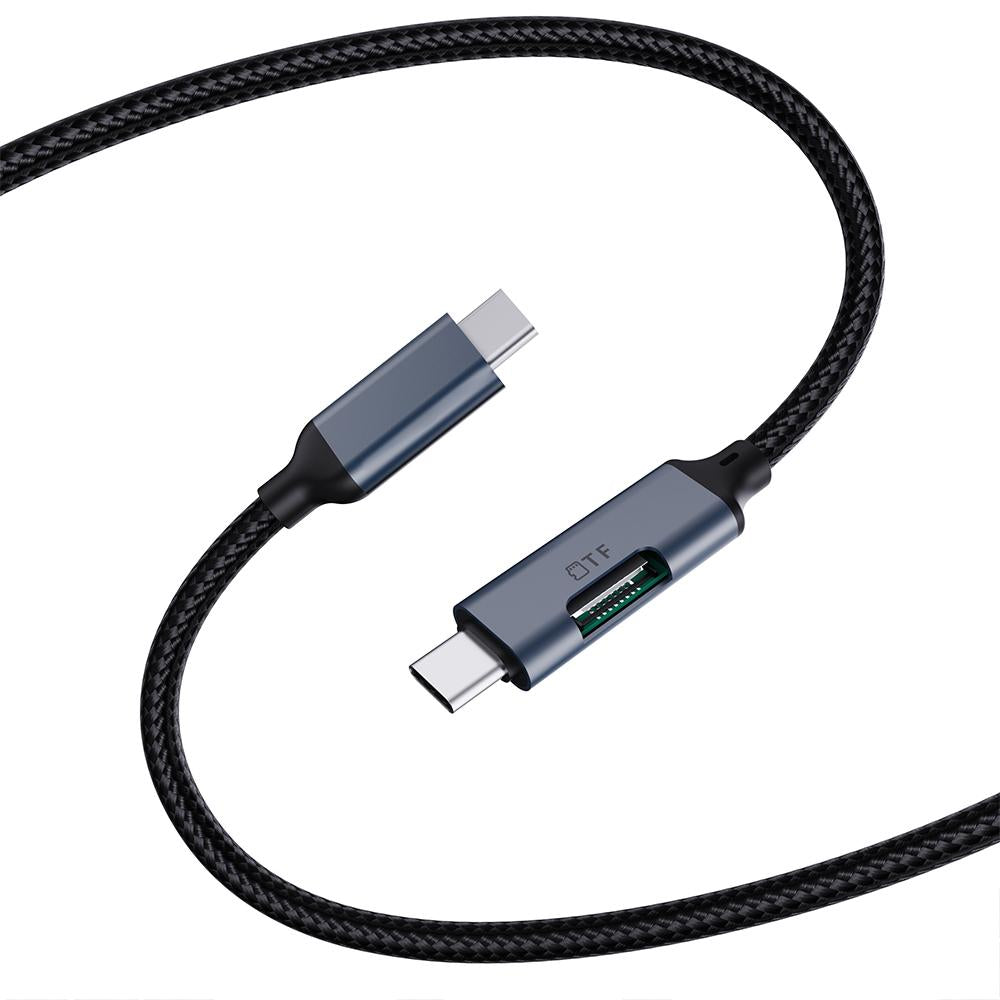 M-Link USB-C to USB-C Cable with TF Card Reader 1m
