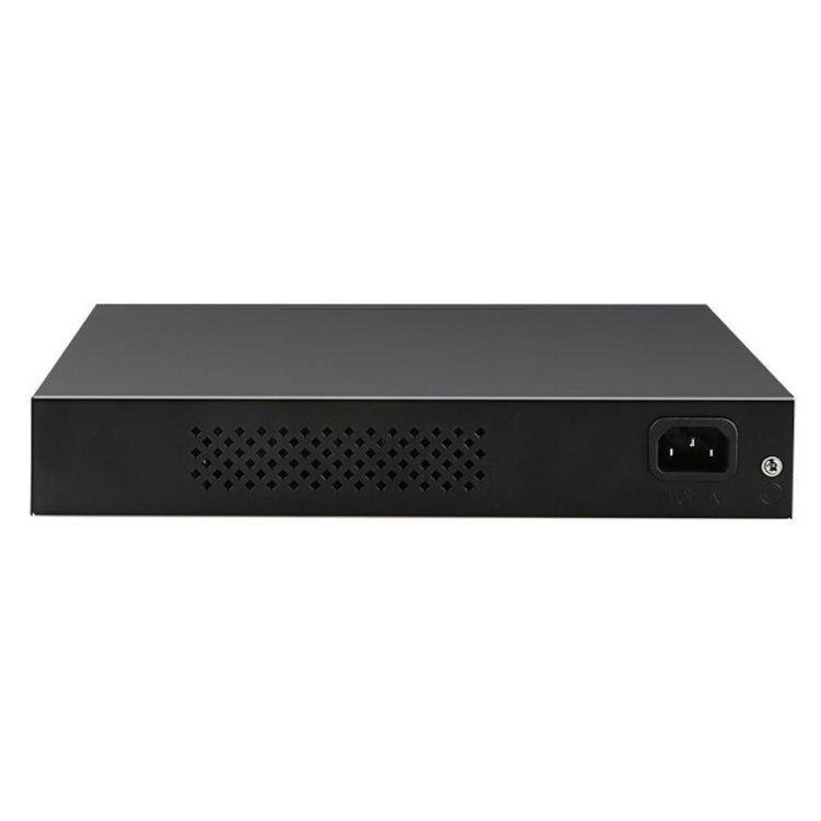 Black electronic device on a white background