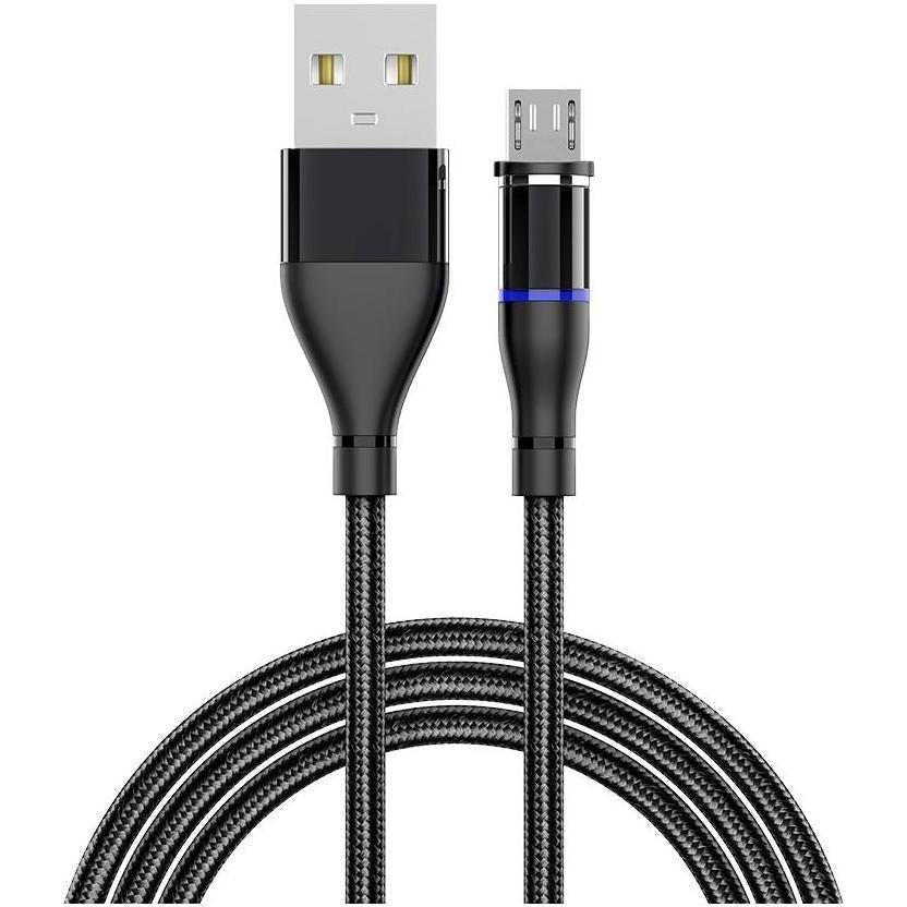 MAGNETIC CHARGING CABLE MICRO USB BLACK