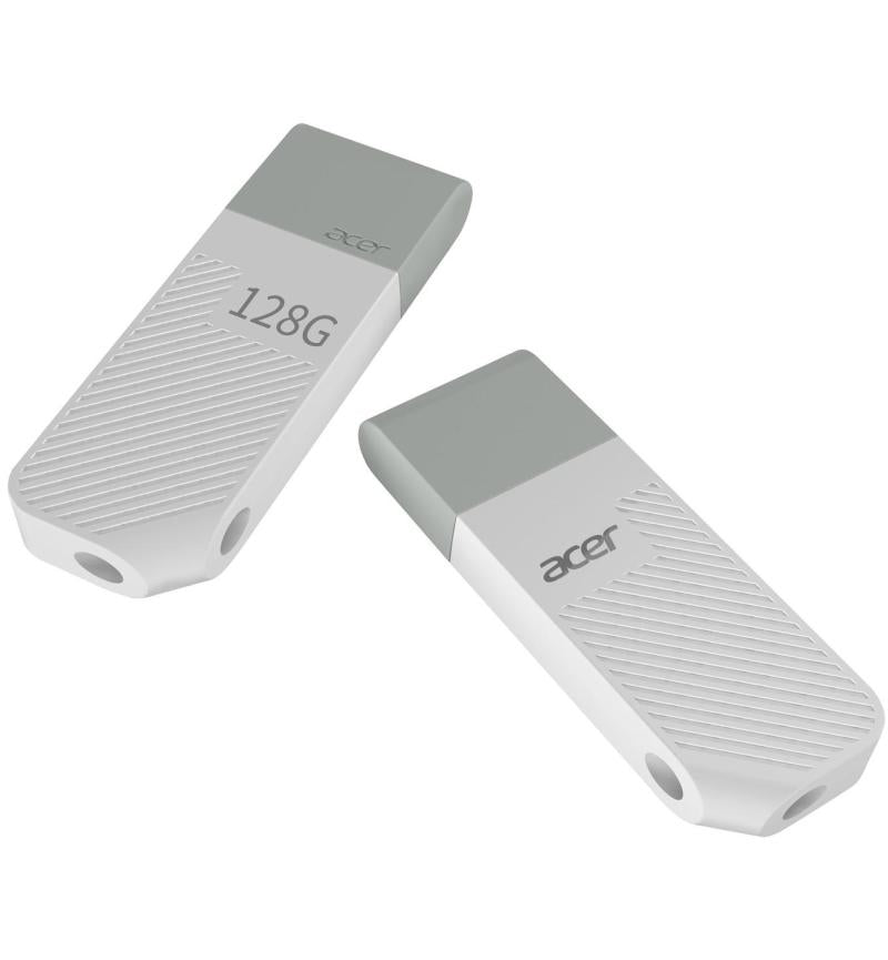 Acer UP300 128GB Flash Drive – USB 3.2 Gen1, High-Speed Storage in White – UP300-128GB-WH, sleek and portable design.