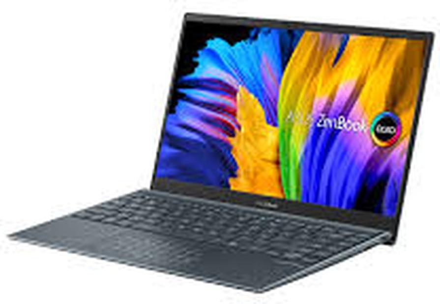 Sleek grey PRE-Loved ASUS Zenbook UX325JA with 13.3" FHD, Core i5, 8GB RAM, and 512GB SSD, perfect for professionals.