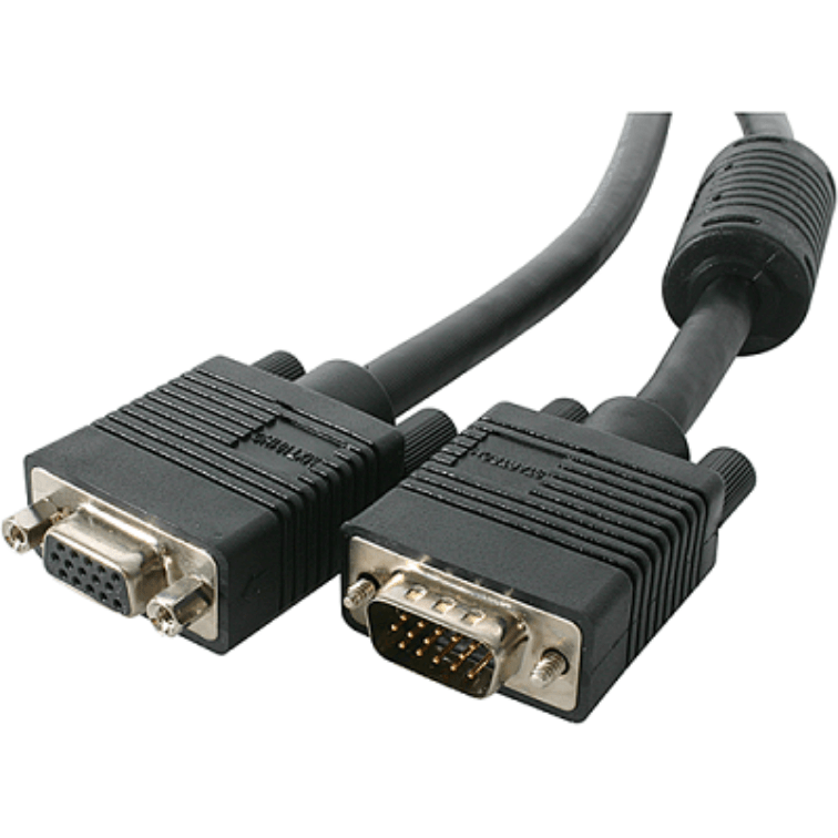 Two VGA connectors on a white background